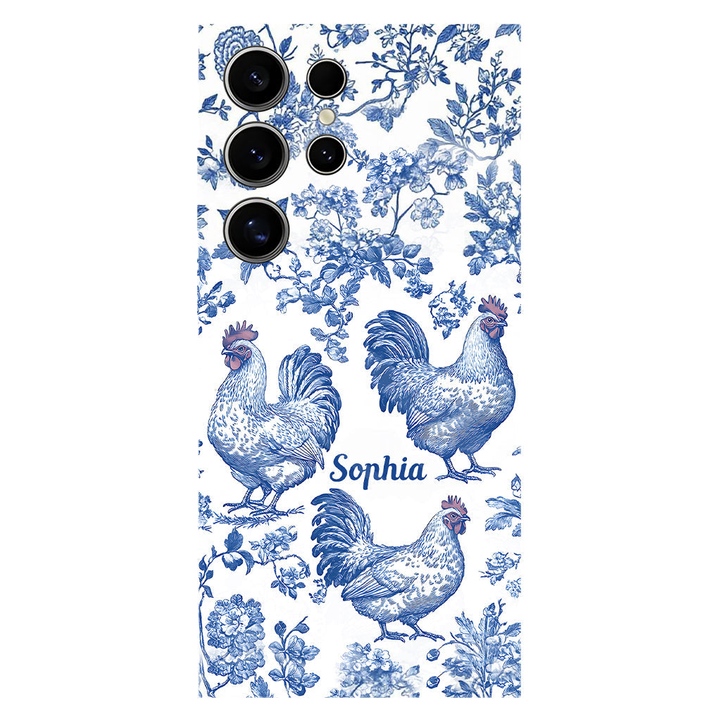 Chicken Toile de Jouy - Personalized Chicken Full Print Phone Case