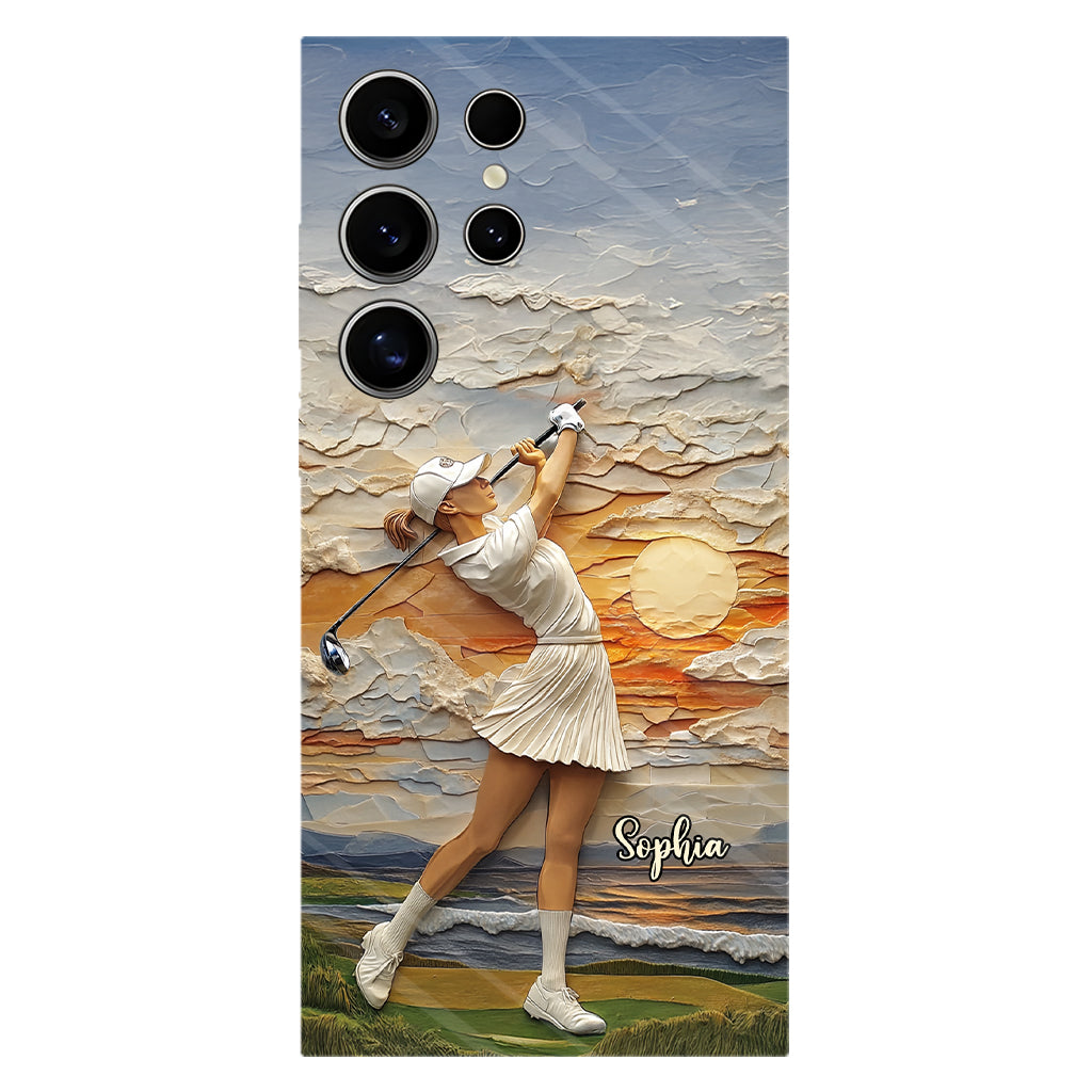 Le golf, c'est ma vie - Coque de téléphone personnalisée avec impression intégrale sur le thème du golf