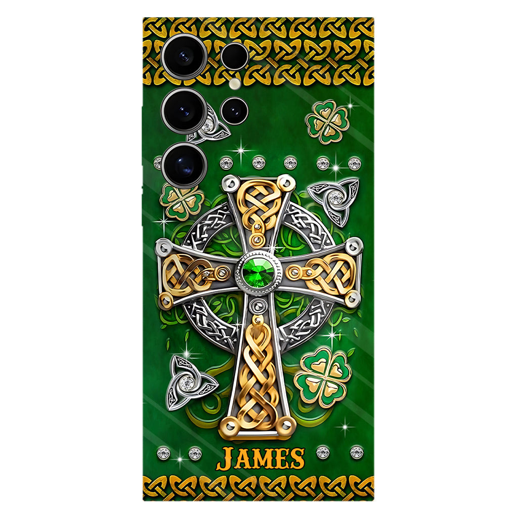 Dans mes veines - Coque de téléphone personnalisée avec impression intégrale pour la Saint-Patrick