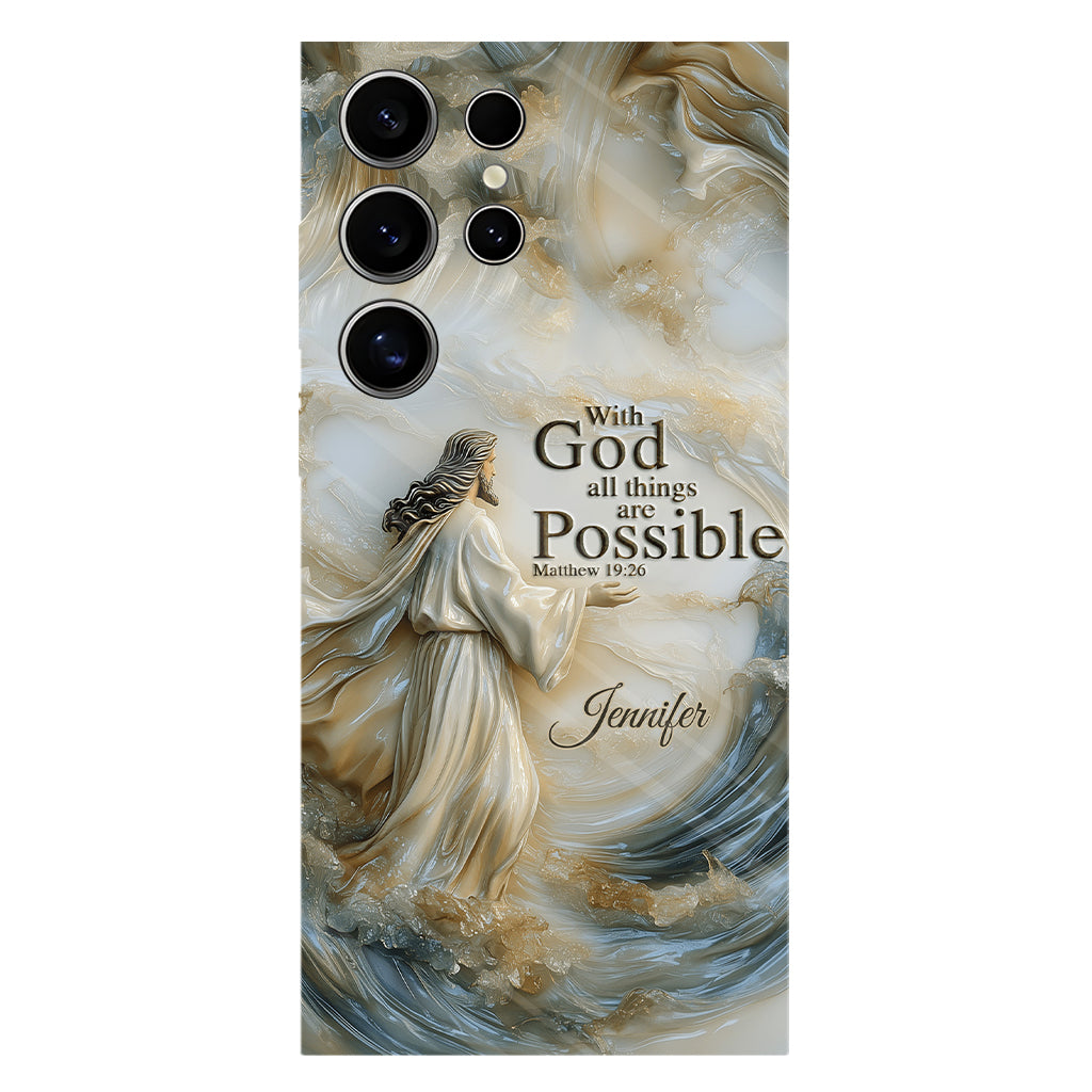With God - Personalized Christian Full Print Phone Case