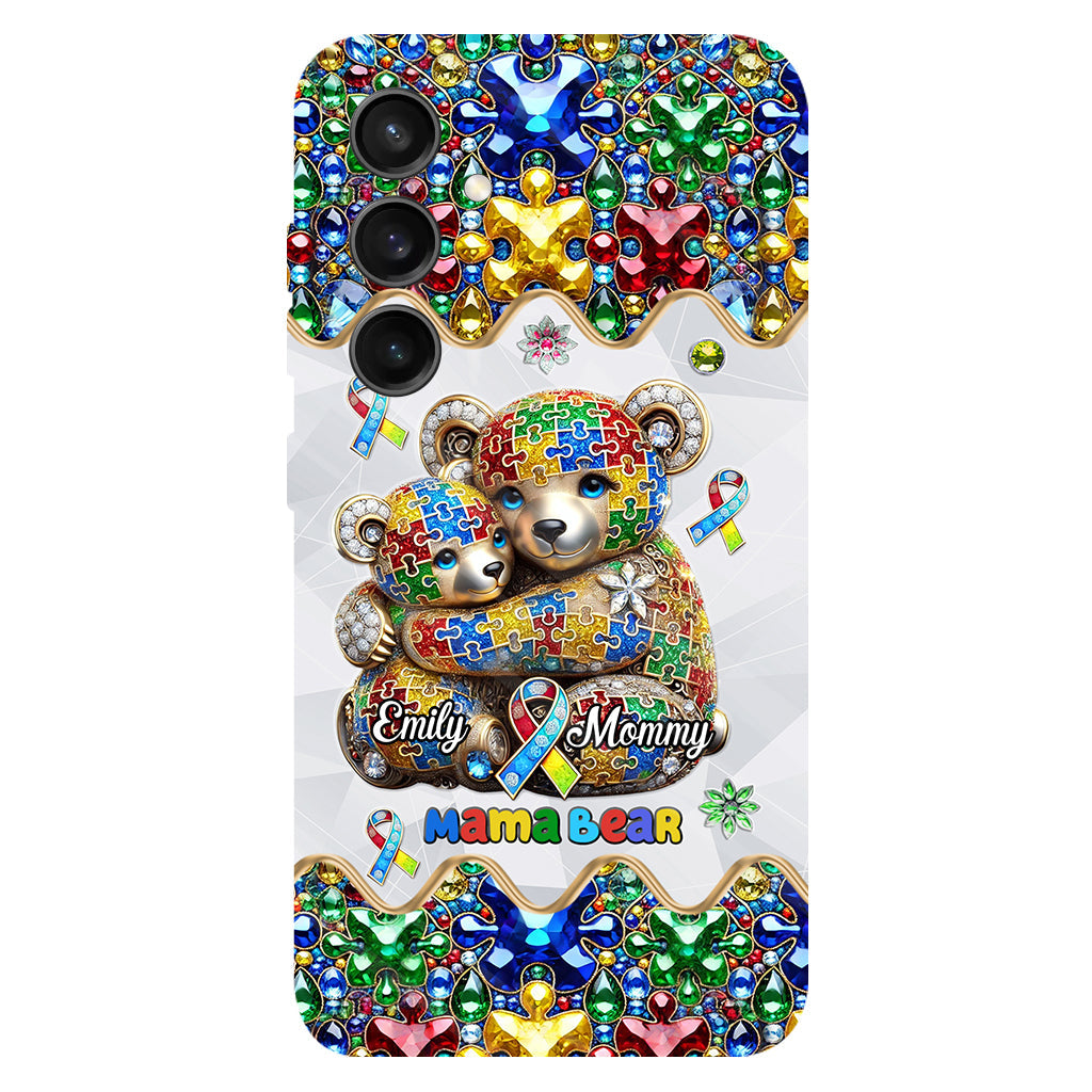 Mama Bear - Personalized Autism Awareness Full Print Phone Case