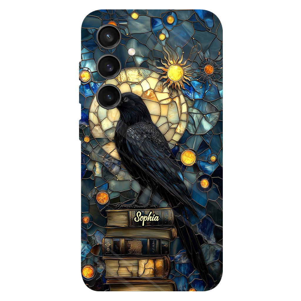 Raven Book Club - Coque de téléphone personnalisée avec livre intégral