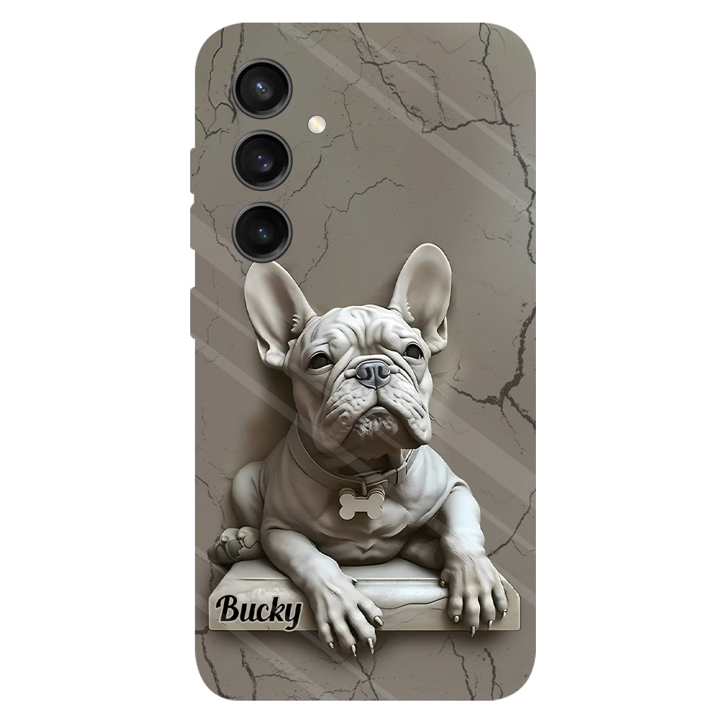 Französische Bulldogge – Personalisierte Handyhülle mit Französische-Bulldogge-Vollbild