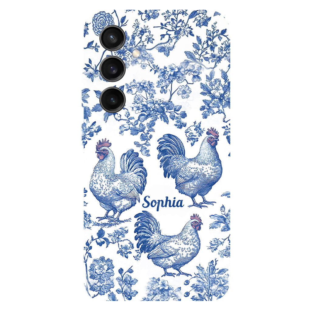 Chicken Toile de Jouy - Personalized Chicken Full Print Phone Case