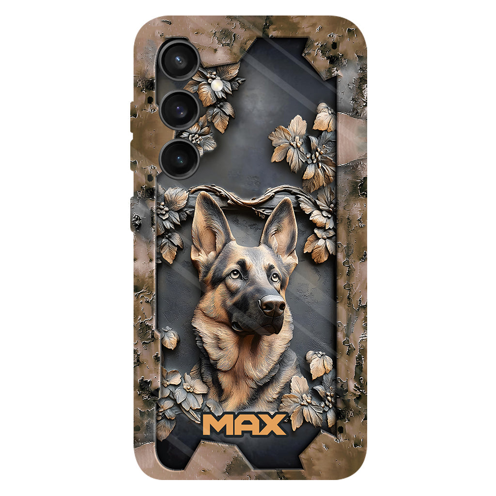 Strong German Shepherd - Personalized Dog Full Print Phone Case