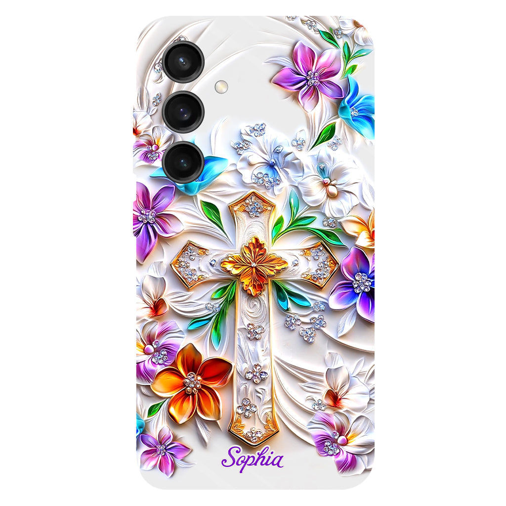 Glaube – Personalisierte Handyhülle mit christlichem Volldruck