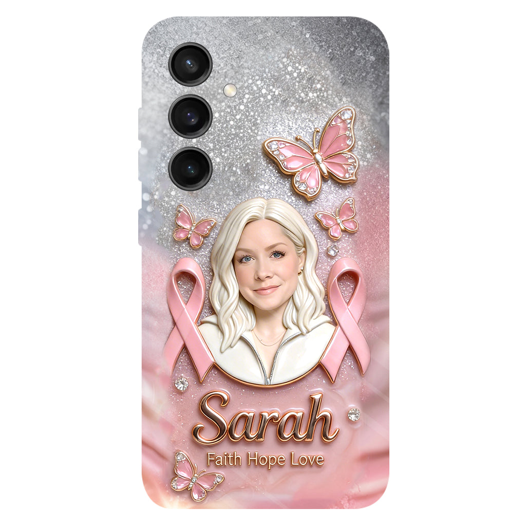 Custom Any Photo - Personalized Breast Cancer Awareness Full Print Phone Case