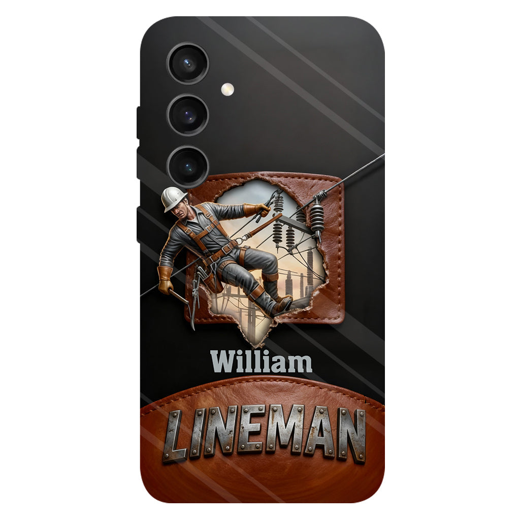 Coque de téléphone personnalisée « Lineman cool » avec impression intégrale