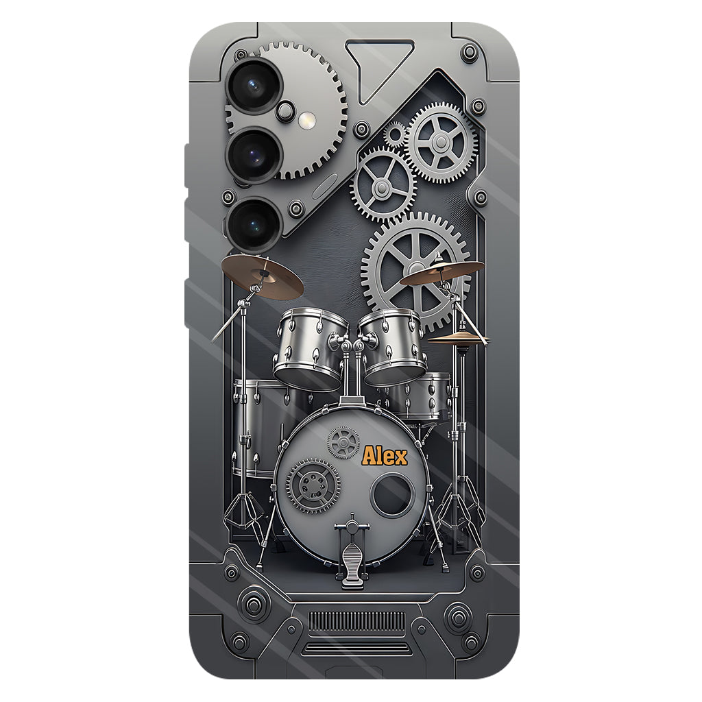 Vie de batteur - Coque de téléphone personnalisée avec impression intégrale pour batteur