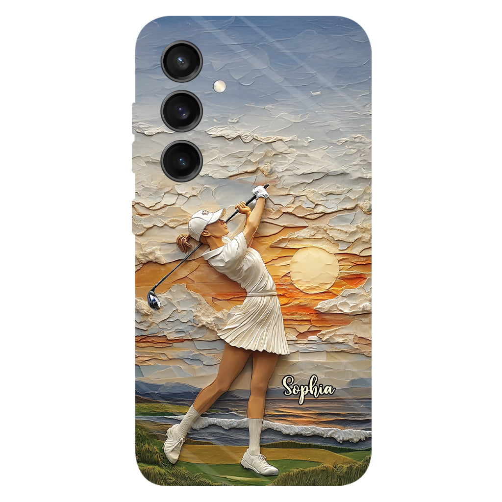 Le golf, c'est ma vie - Coque de téléphone personnalisée avec impression intégrale sur le thème du golf
