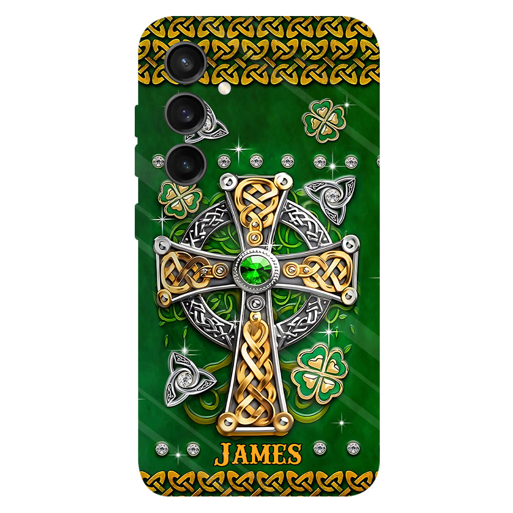 Dans mes veines - Coque de téléphone personnalisée avec impression intégrale pour la Saint-Patrick