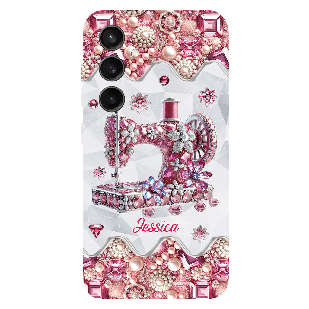 Just A Girl Who Loves Sewing - Personalized Sewing Full Print Phone Case