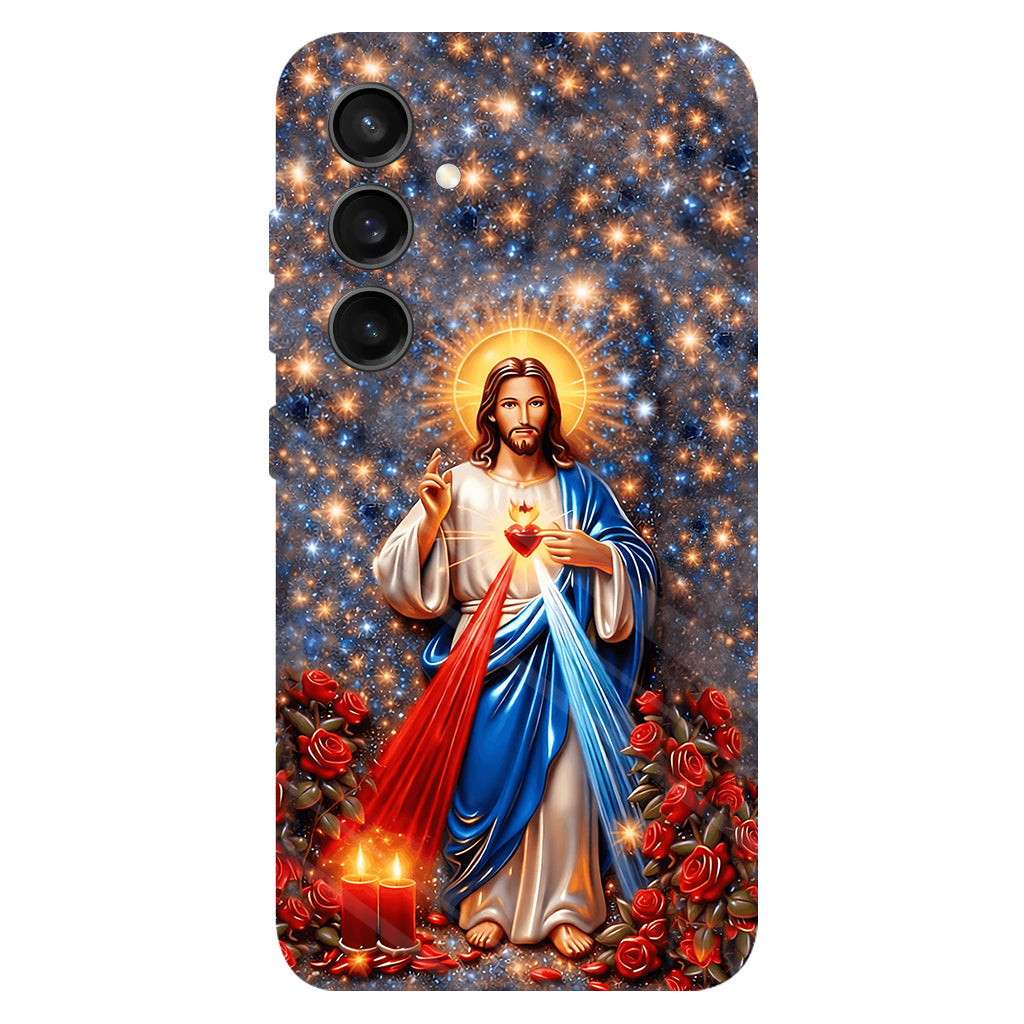 Sacré-Cœur de Jésus - Coque de téléphone personnalisée avec impression chrétienne intégrale