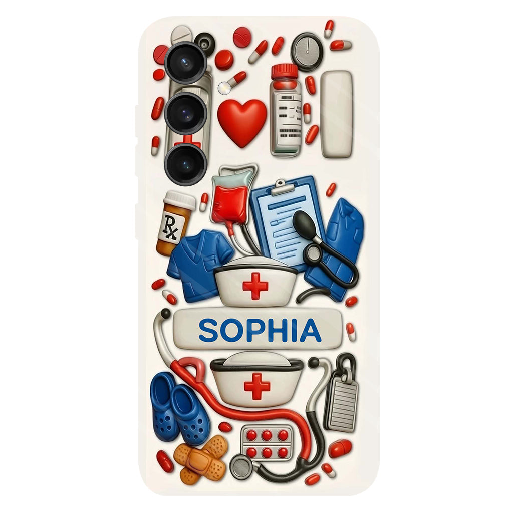 Nurses Are The Heart Of Healthcare - Personalized Nurse Full Print Phone Case