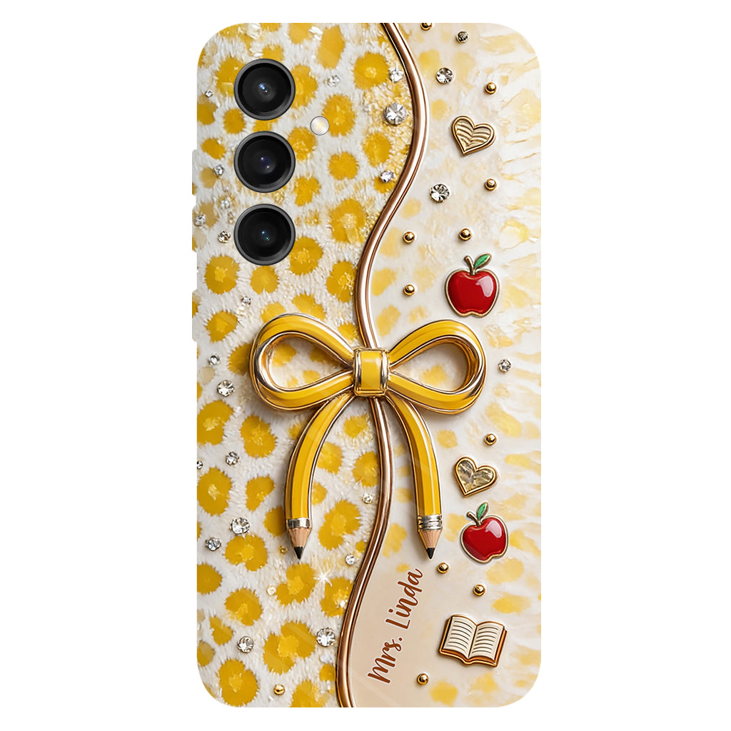 Back To School - Personalized Teacher Full Print Phone Case