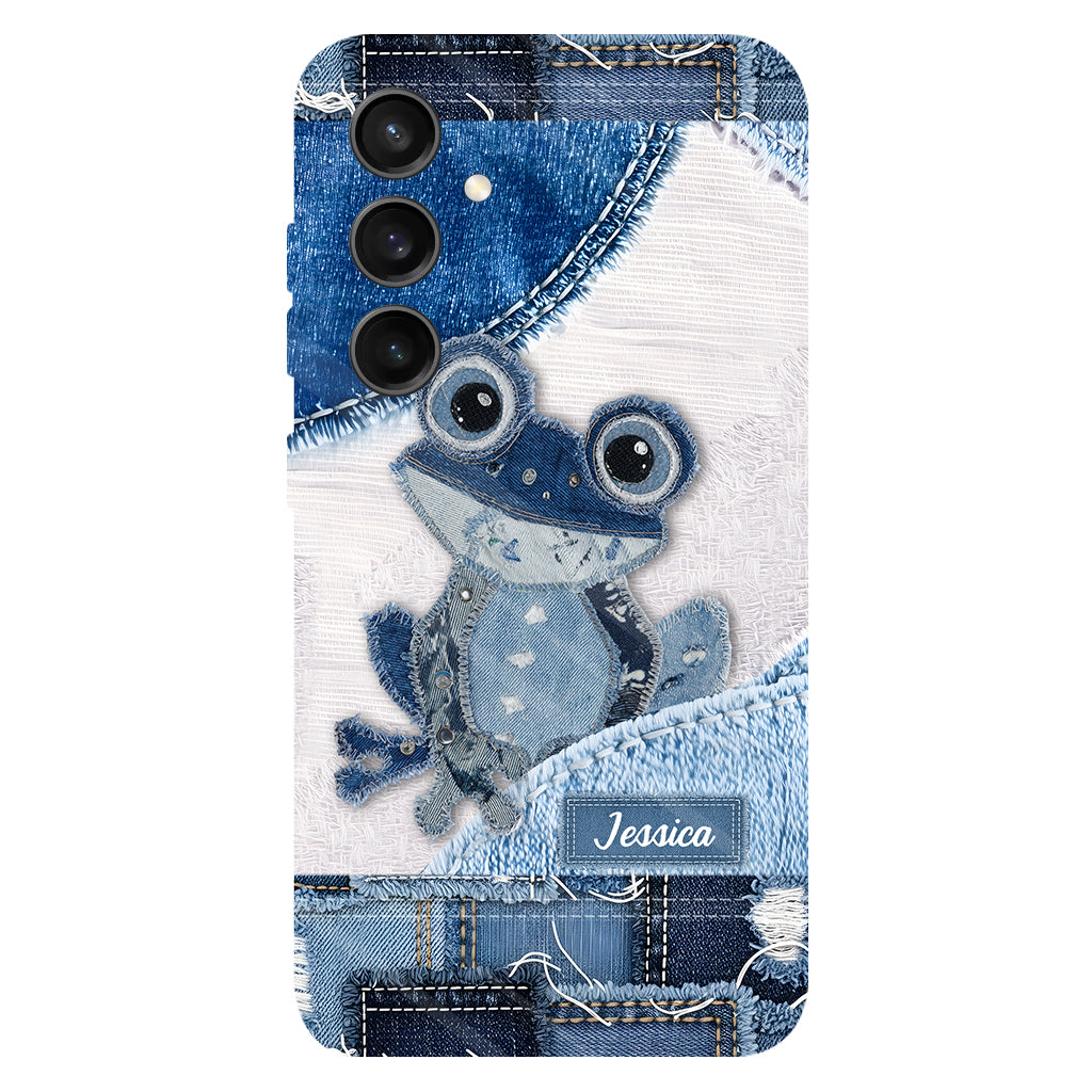 Coque de téléphone personnalisée Love Frog avec motif grenouille