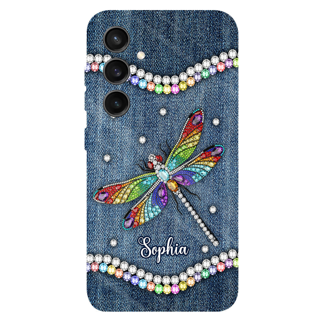 Magnifique libellule - Coque de téléphone personnalisée avec motif libellule intégral