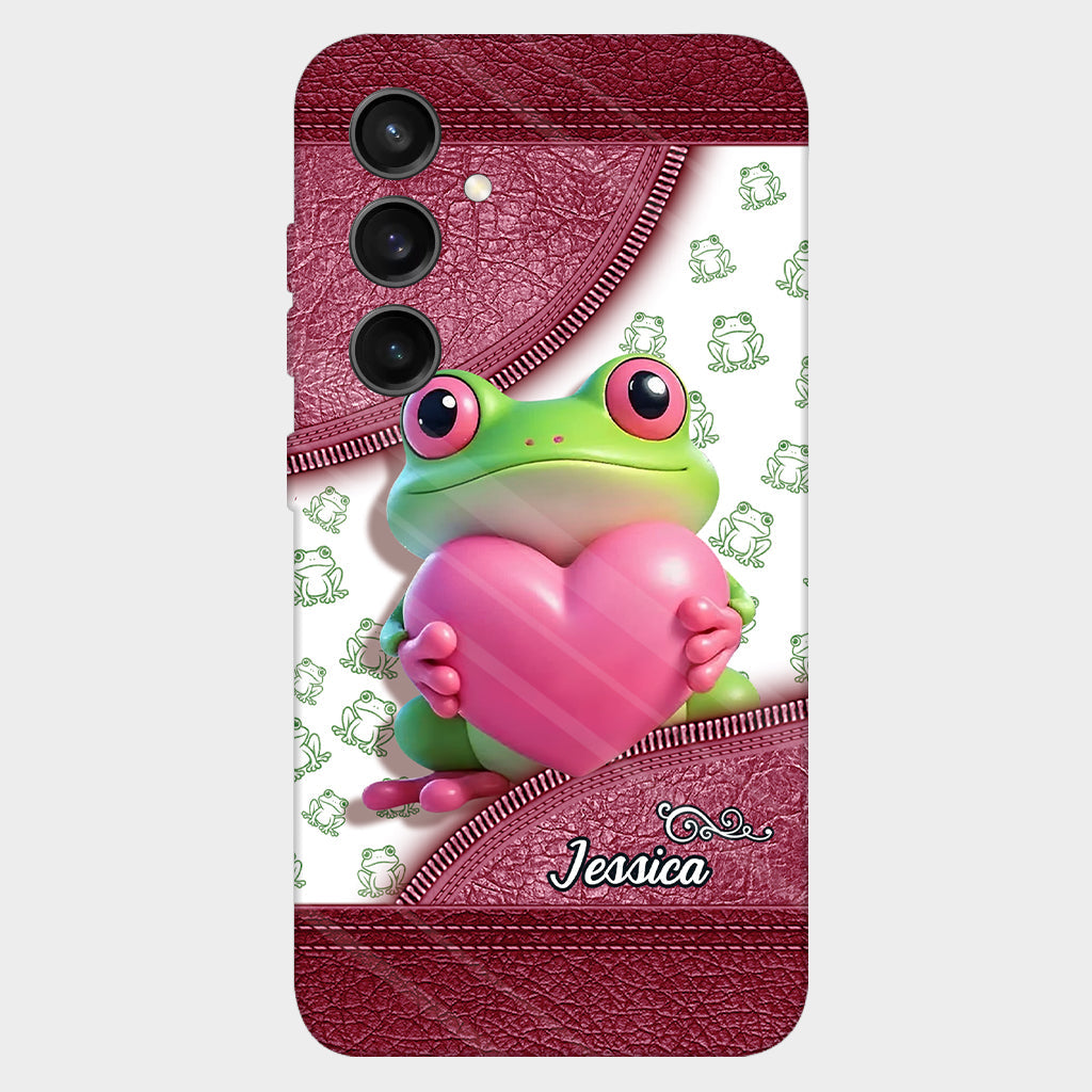 Love Frog – Personalisierte Handyhülle mit Froschmotiv