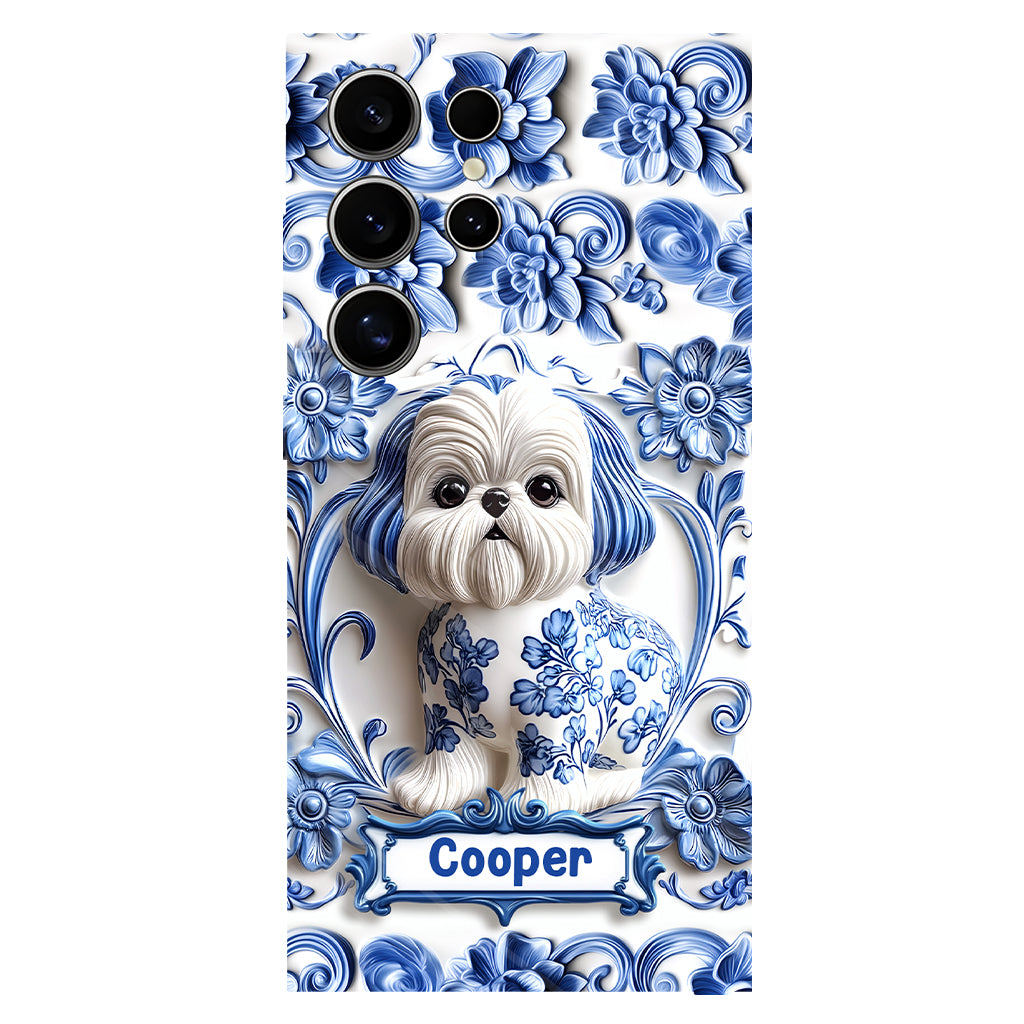 Coque de téléphone personnalisée avec imprimé chien mignon