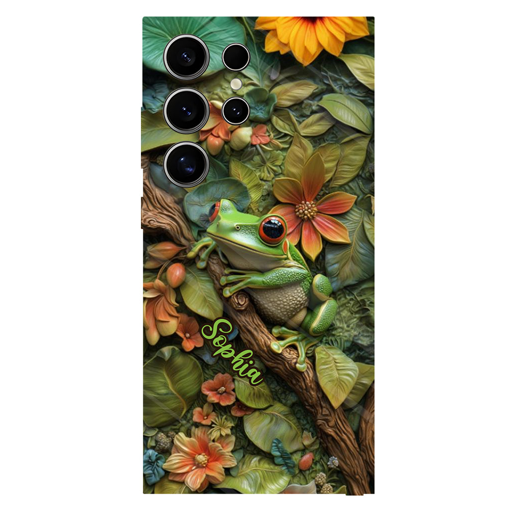 Adorable Frog - Personalized Frog Full Print Phone Case