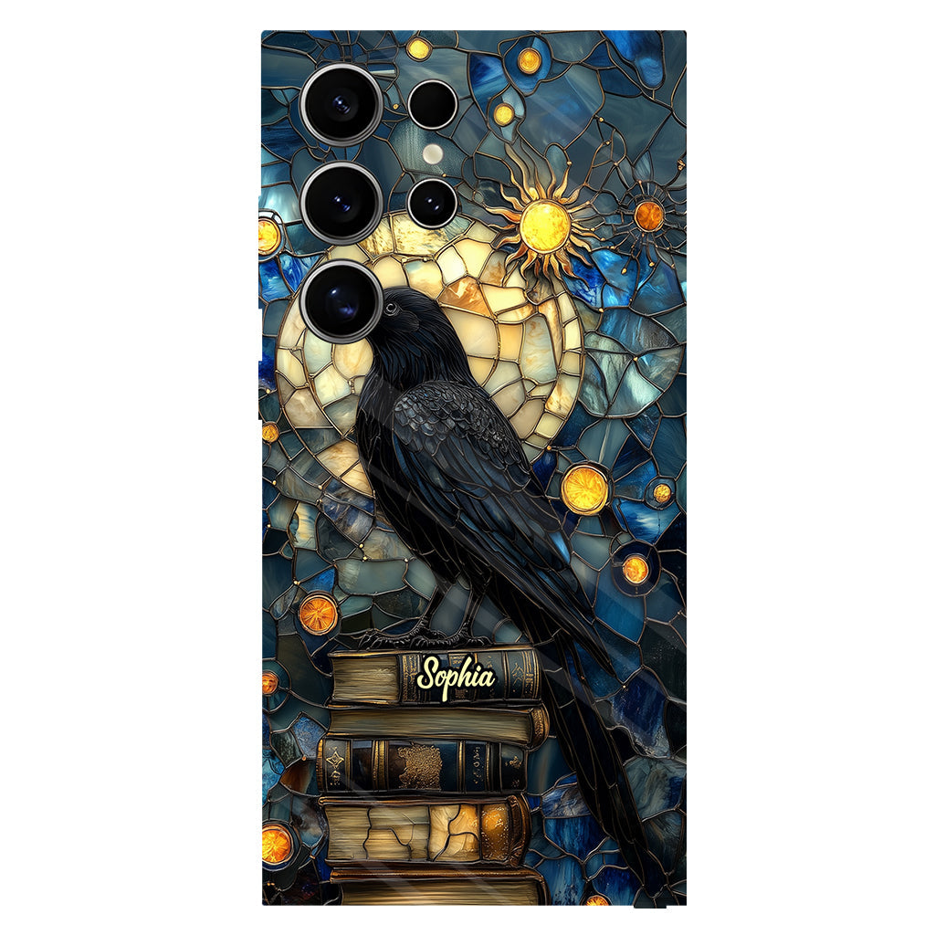 Raven Book Club - Coque de téléphone personnalisée avec livre intégral