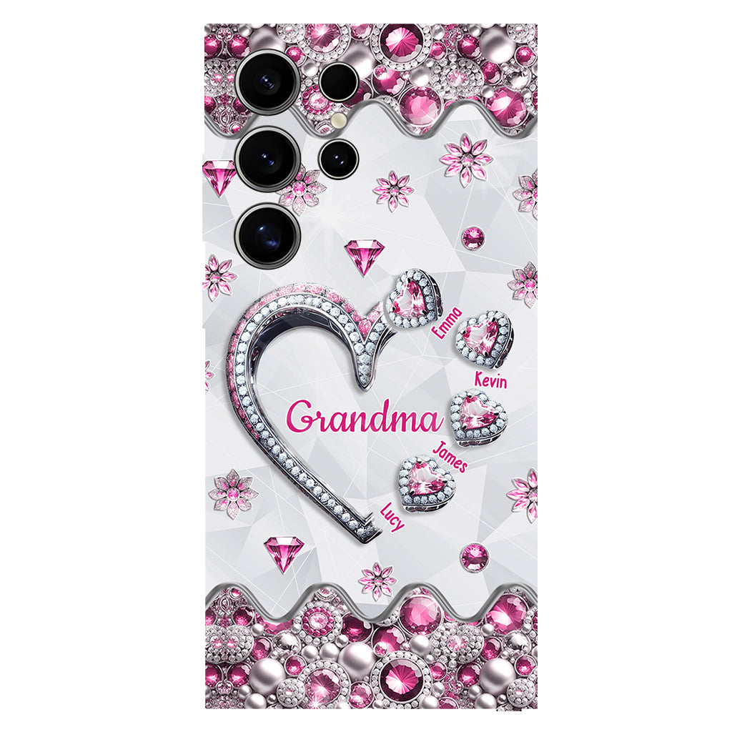 Grandma's Sweethearts Gift For Grandma, Mom,.. - Personalized Grandma Full Print Phone Case