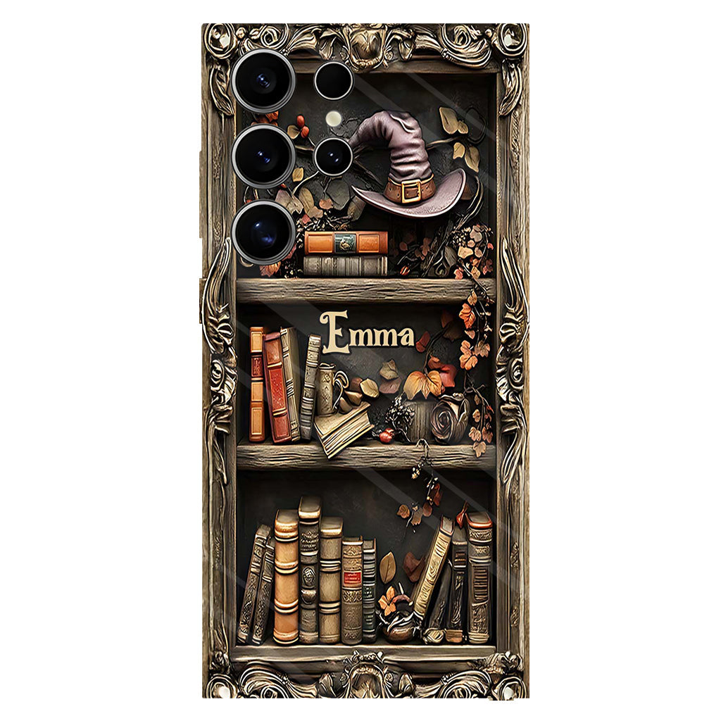 Hat And Books - Personalized Witch Full Print Phone Case