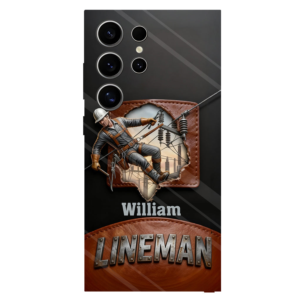Coque de téléphone personnalisée « Lineman cool » avec impression intégrale
