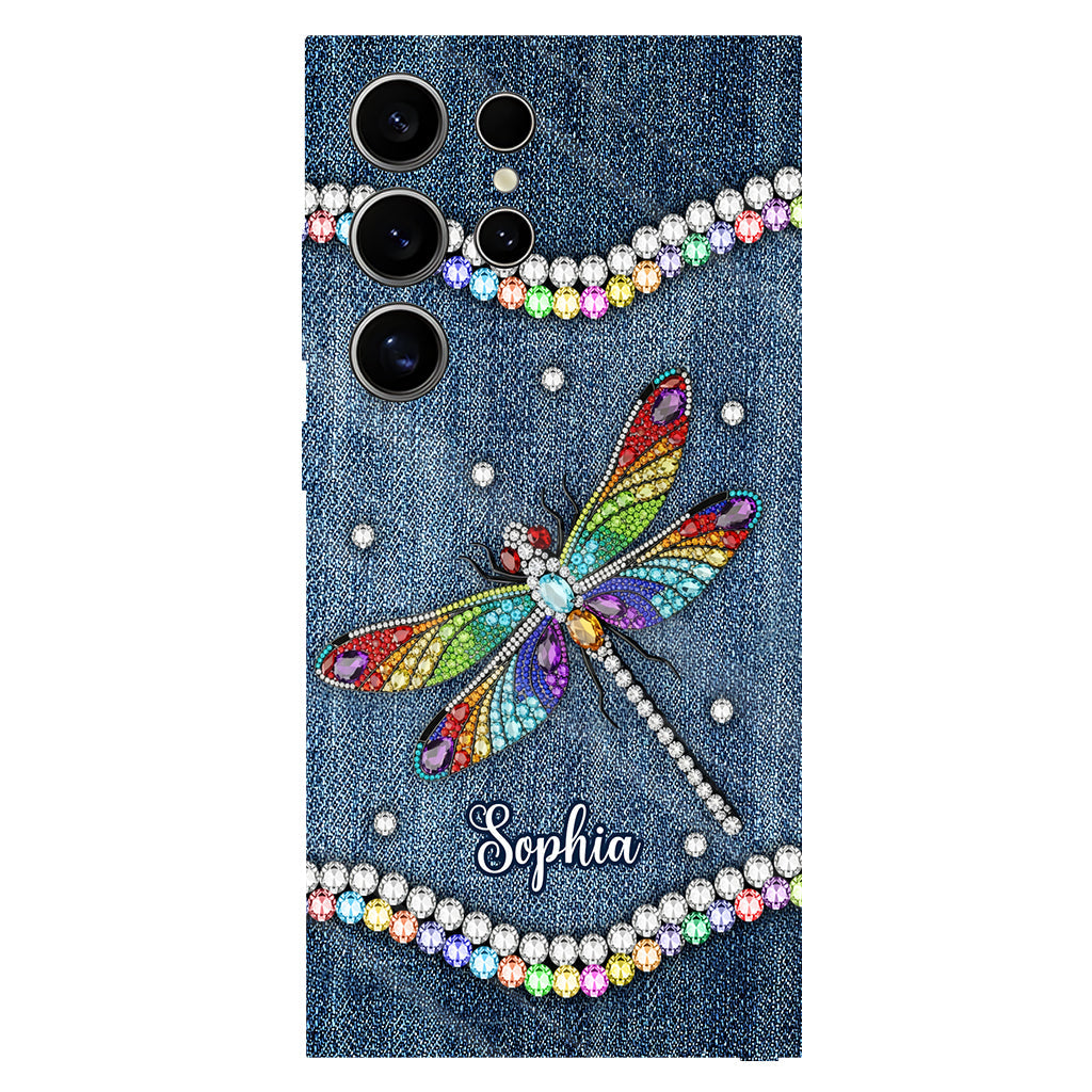 Magnifique libellule - Coque de téléphone personnalisée avec motif libellule intégral
