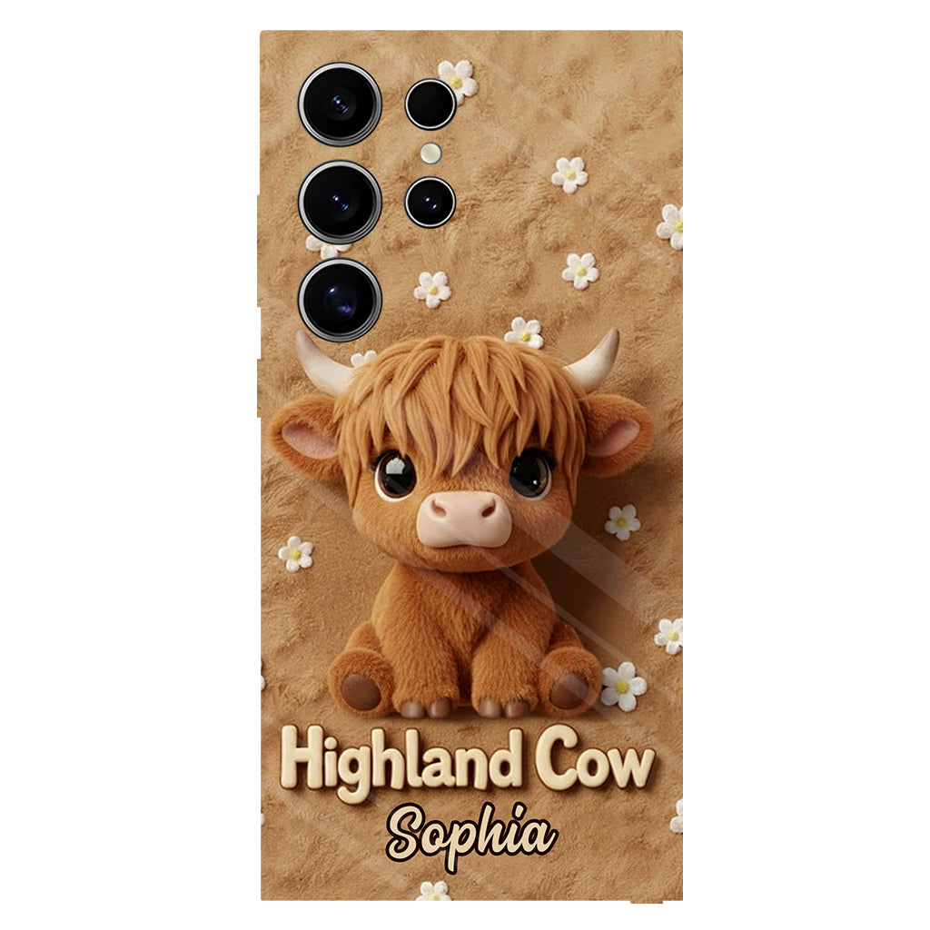 Just A Girl Who Loves Highland Cows - Personalized Highland Cow Full Print Phone Case