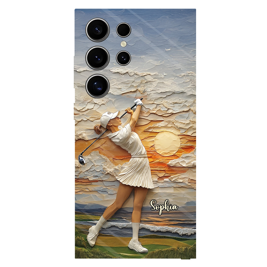 Le golf, c'est ma vie - Coque de téléphone personnalisée avec impression intégrale sur le thème du golf
