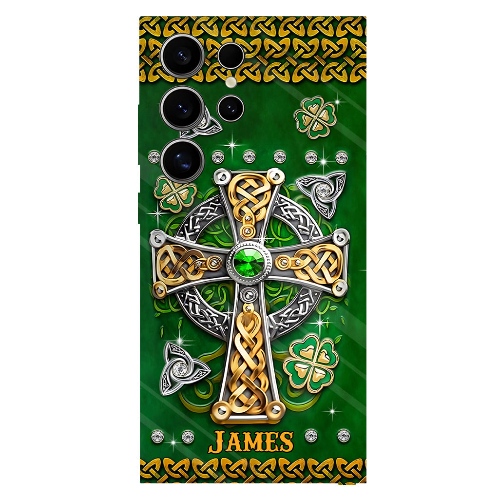 Dans mes veines - Coque de téléphone personnalisée avec impression intégrale pour la Saint-Patrick