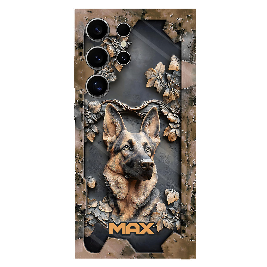 Strong German Shepherd - Personalized Dog Full Print Phone Case