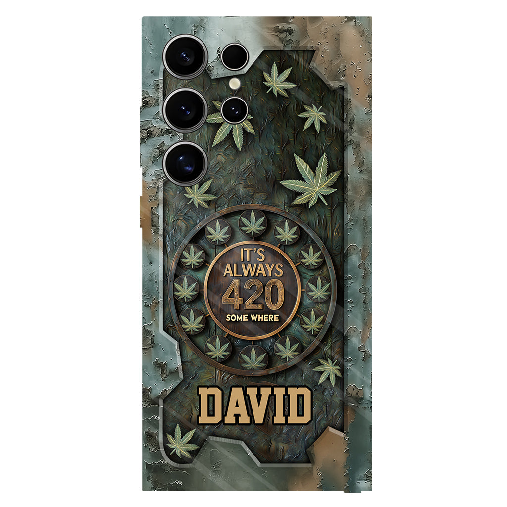 It's Always 420 - Personalized Weed Full Print Phone Case