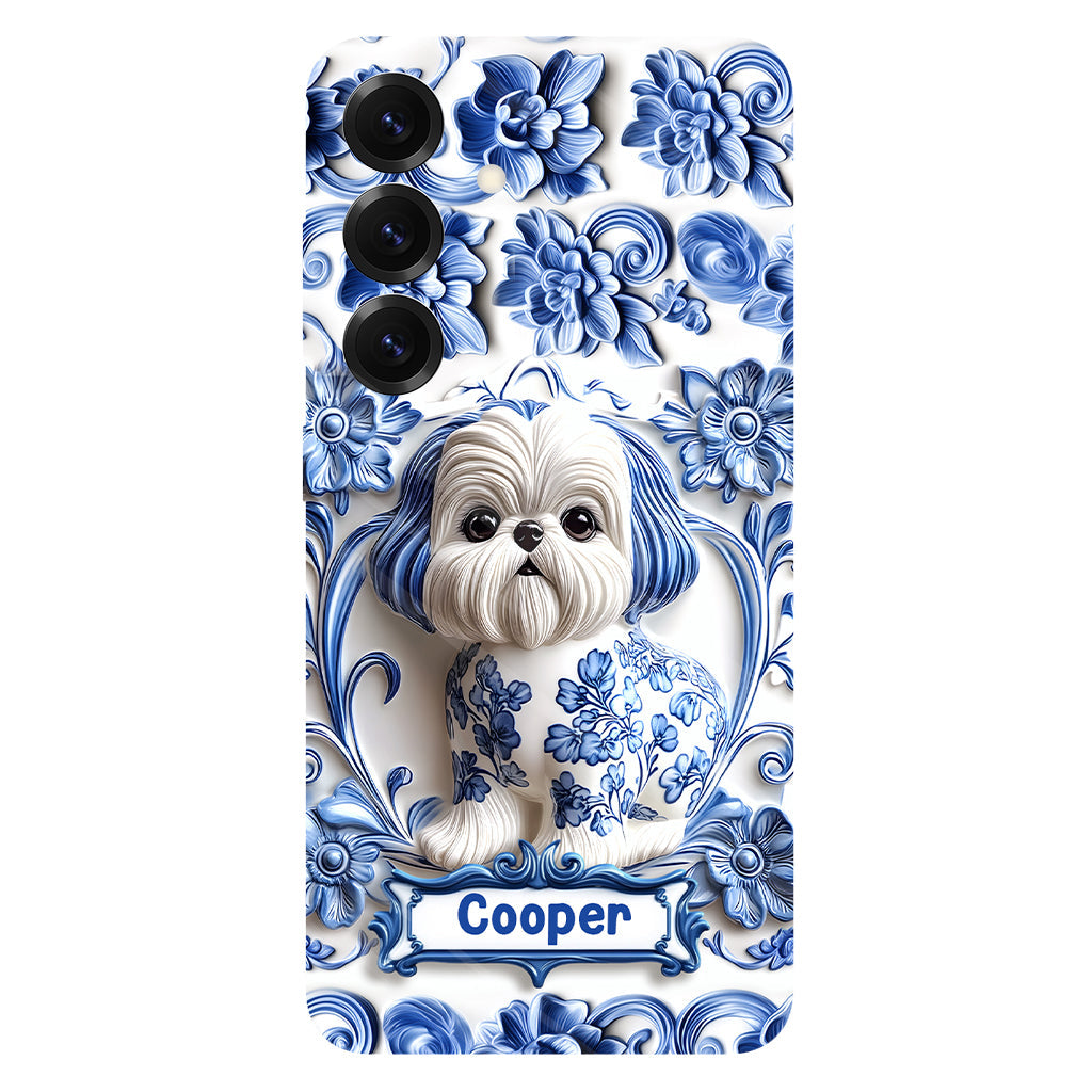 Coque de téléphone personnalisée avec imprimé chien mignon