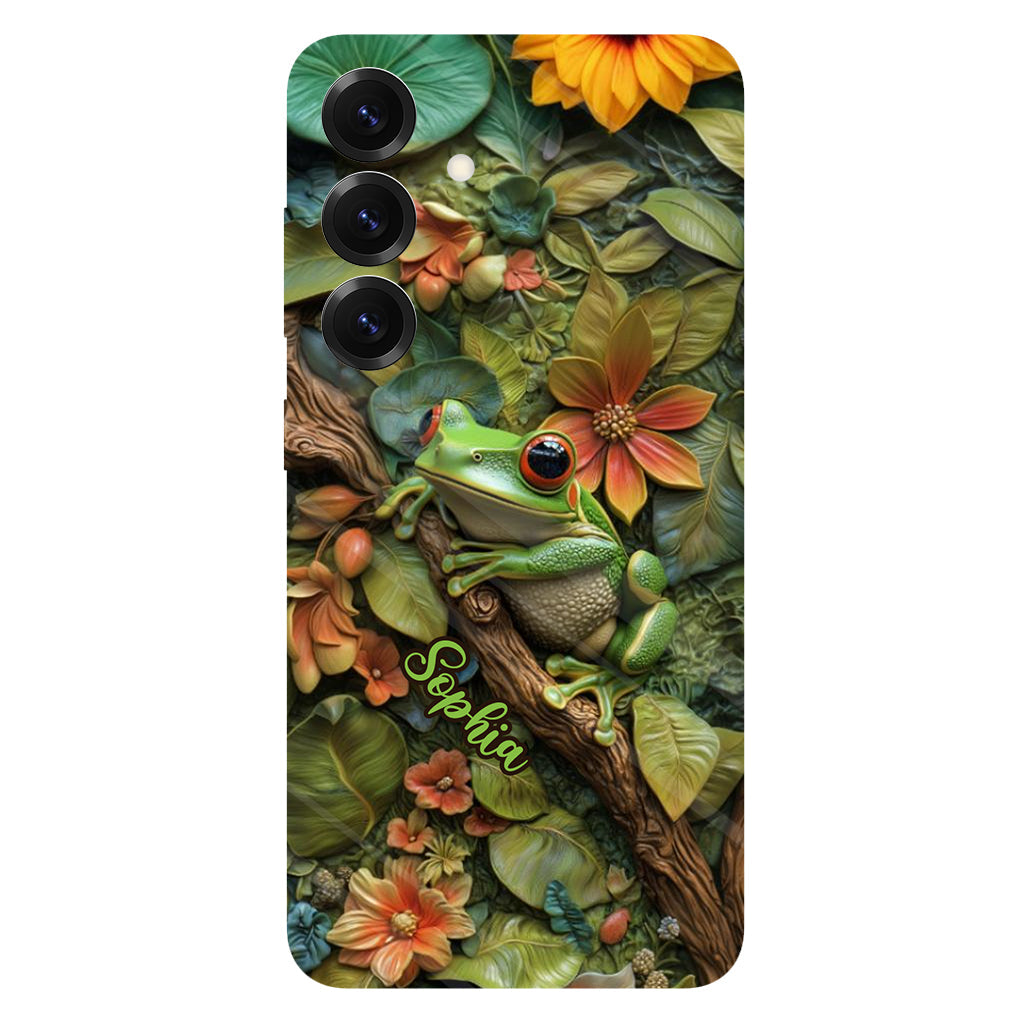 Adorable Frog - Personalized Frog Full Print Phone Case