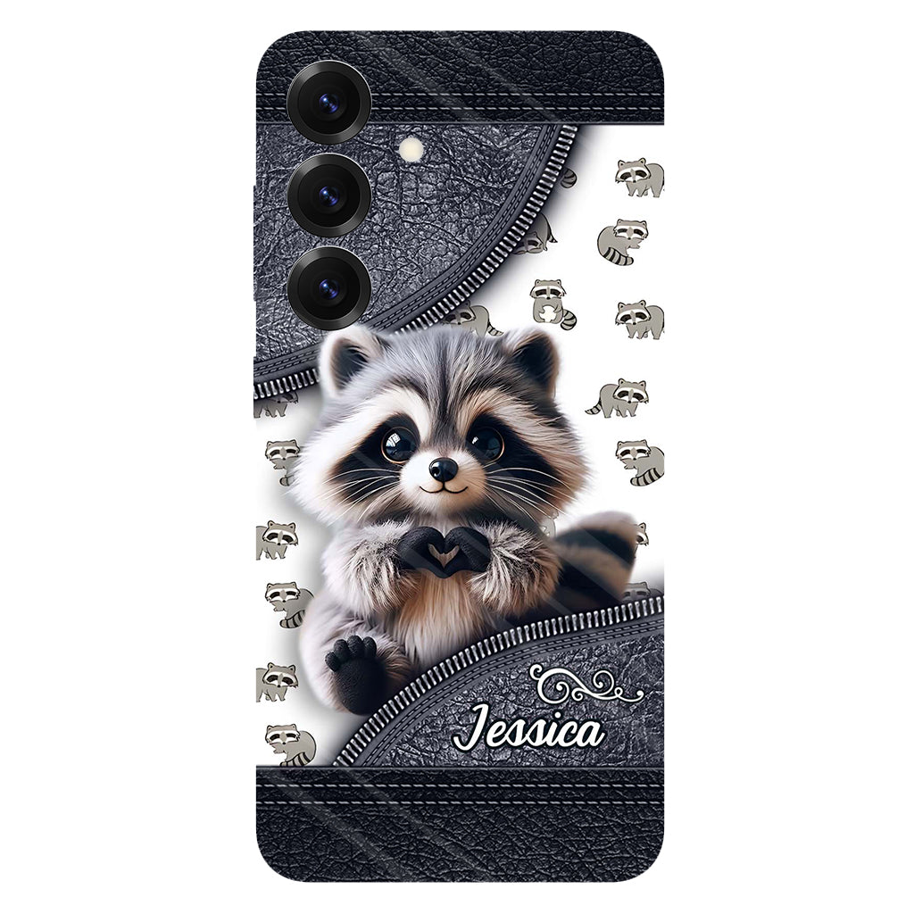Adorable Raccoon - Personalized Raccoon Full Print Phone Case