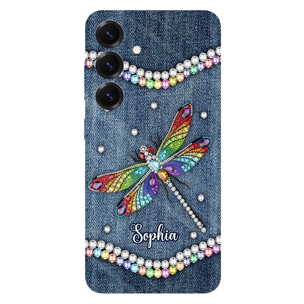 Magnifique libellule - Coque de téléphone personnalisée avec motif libellule intégral