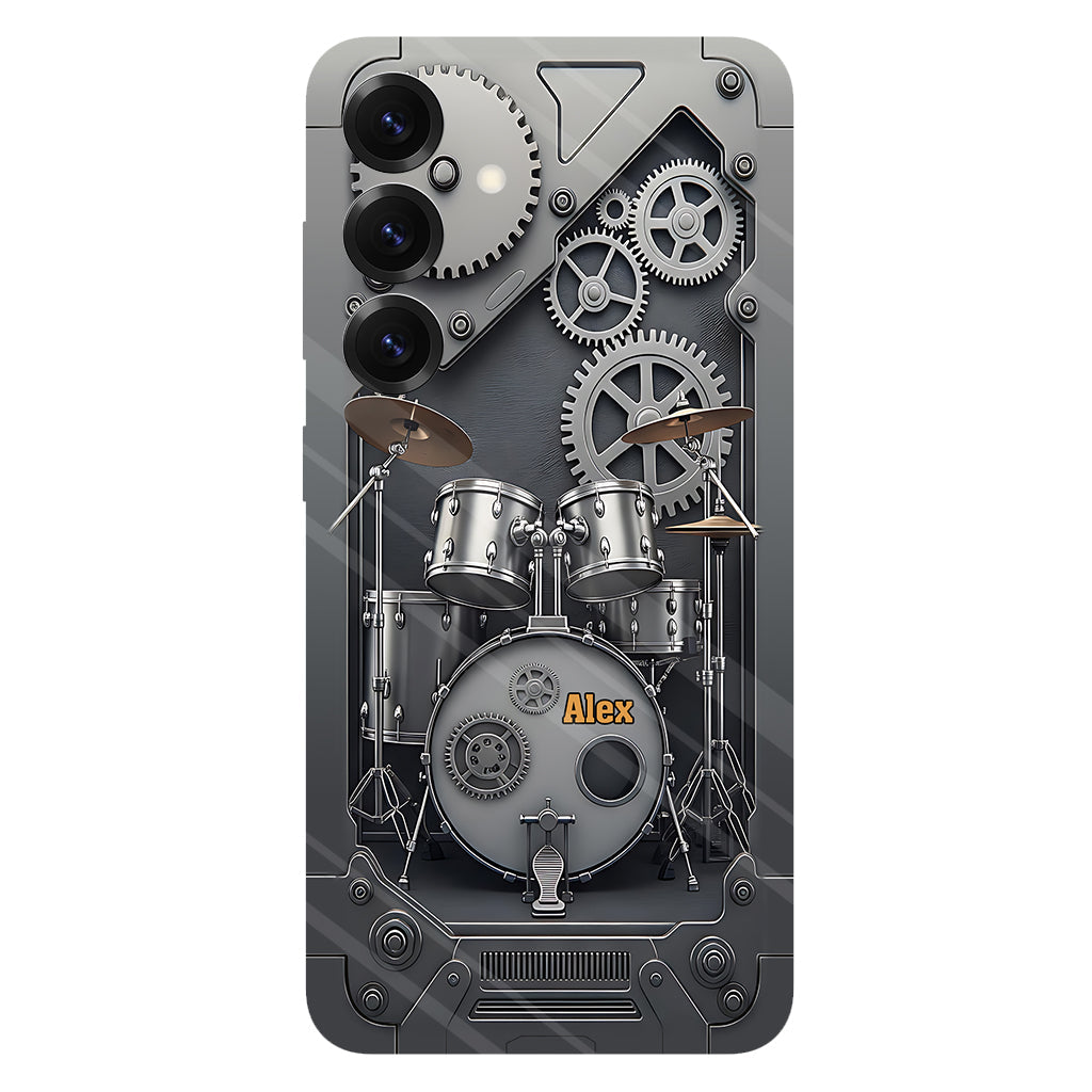 Vie de batteur - Coque de téléphone personnalisée avec impression intégrale pour batteur