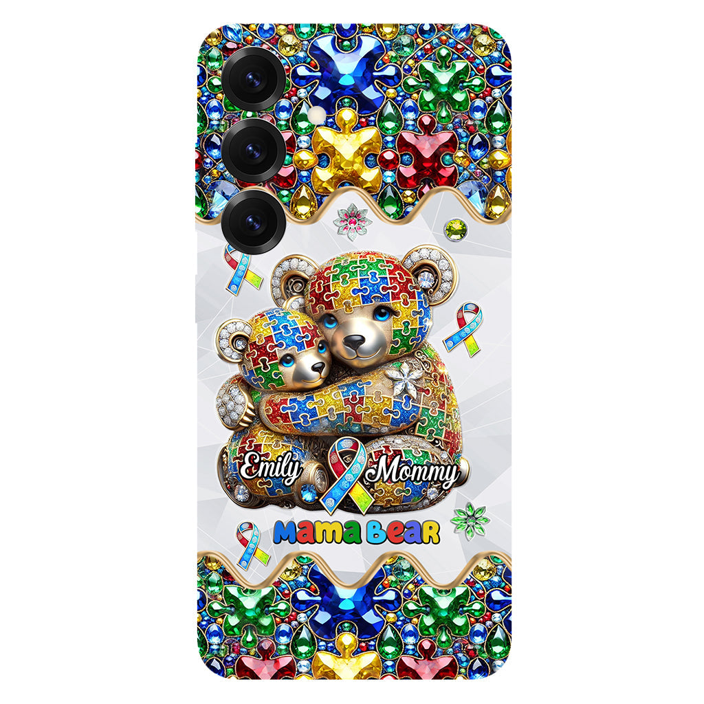 Mama Bear - Personalized Autism Awareness Full Print Phone Case