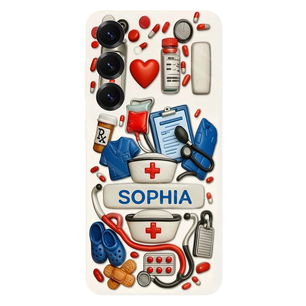 Nurses Are The Heart Of Healthcare - Personalized Nurse Full Print Phone Case