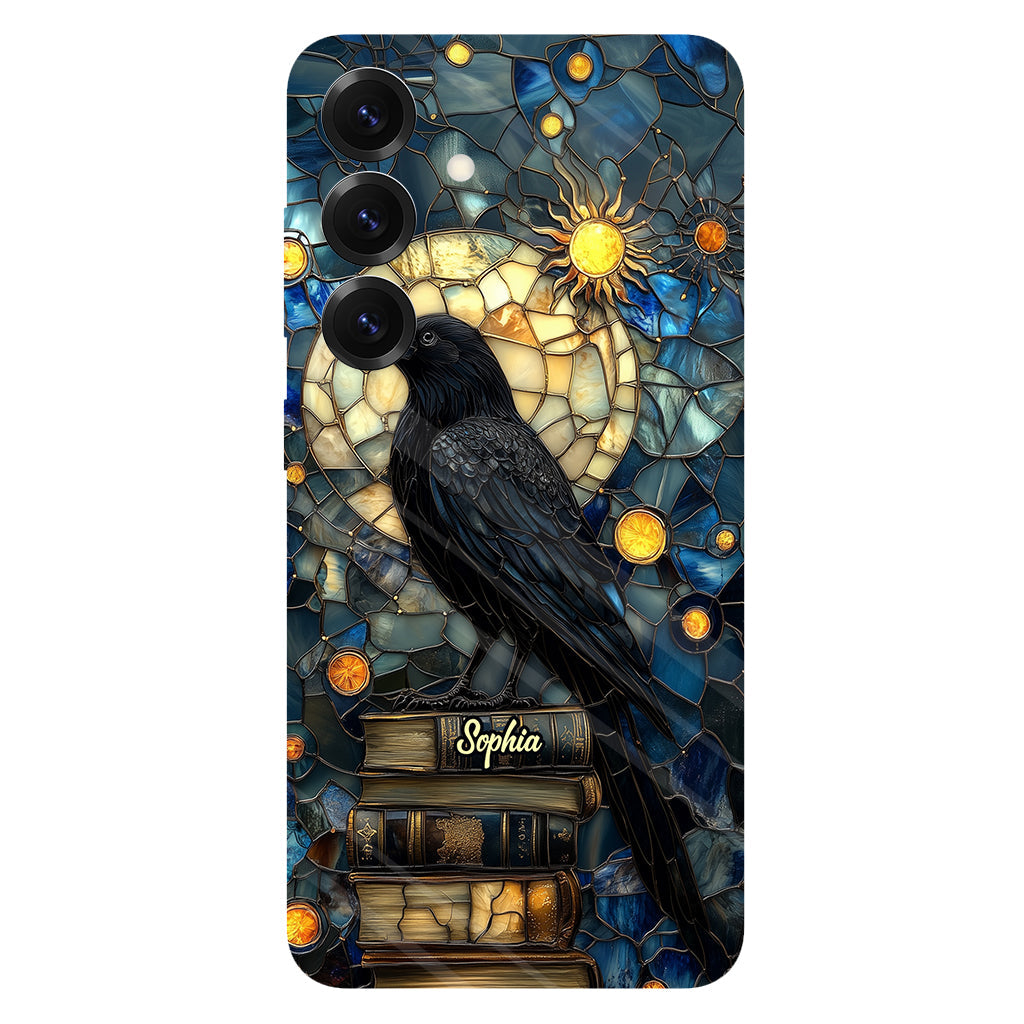 Raven Book Club - Coque de téléphone personnalisée avec livre intégral