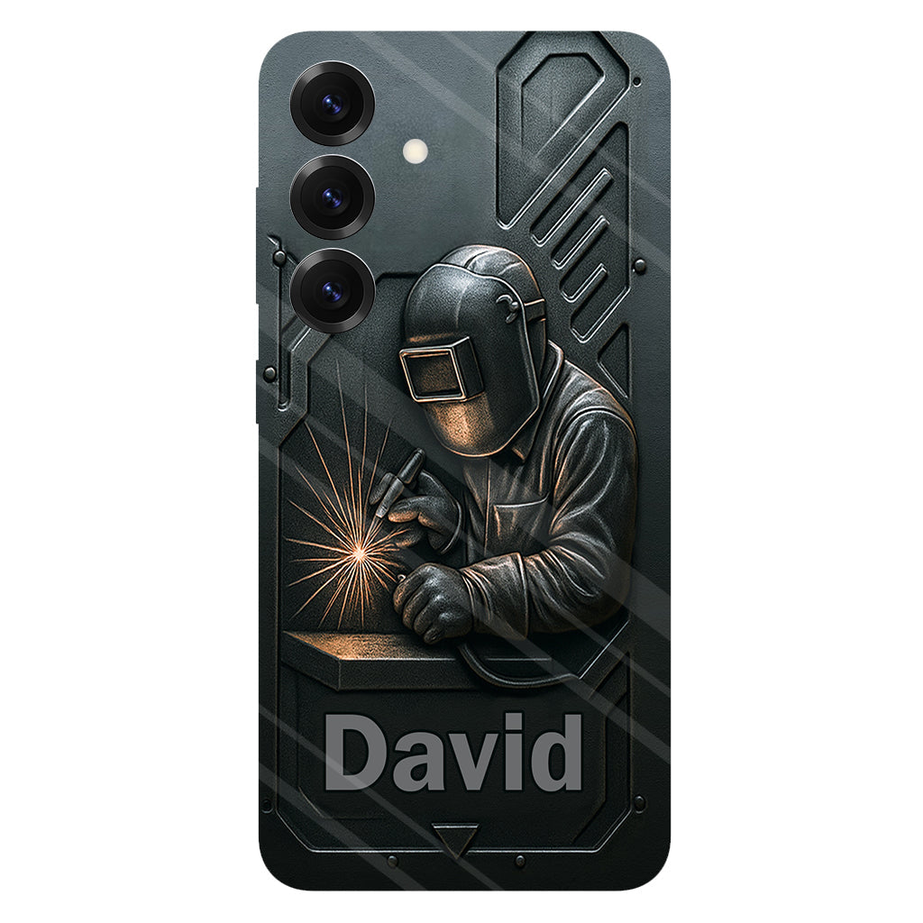 Coque de téléphone personnalisée avec motif de soudeur - Hommes soudeurs stylés