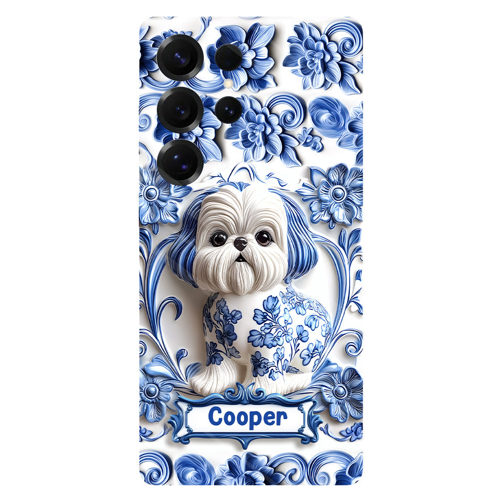 Coque de téléphone personnalisée avec imprimé chien mignon