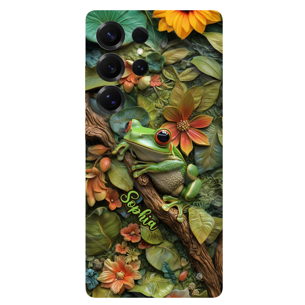 Adorable Frog - Personalized Frog Full Print Phone Case