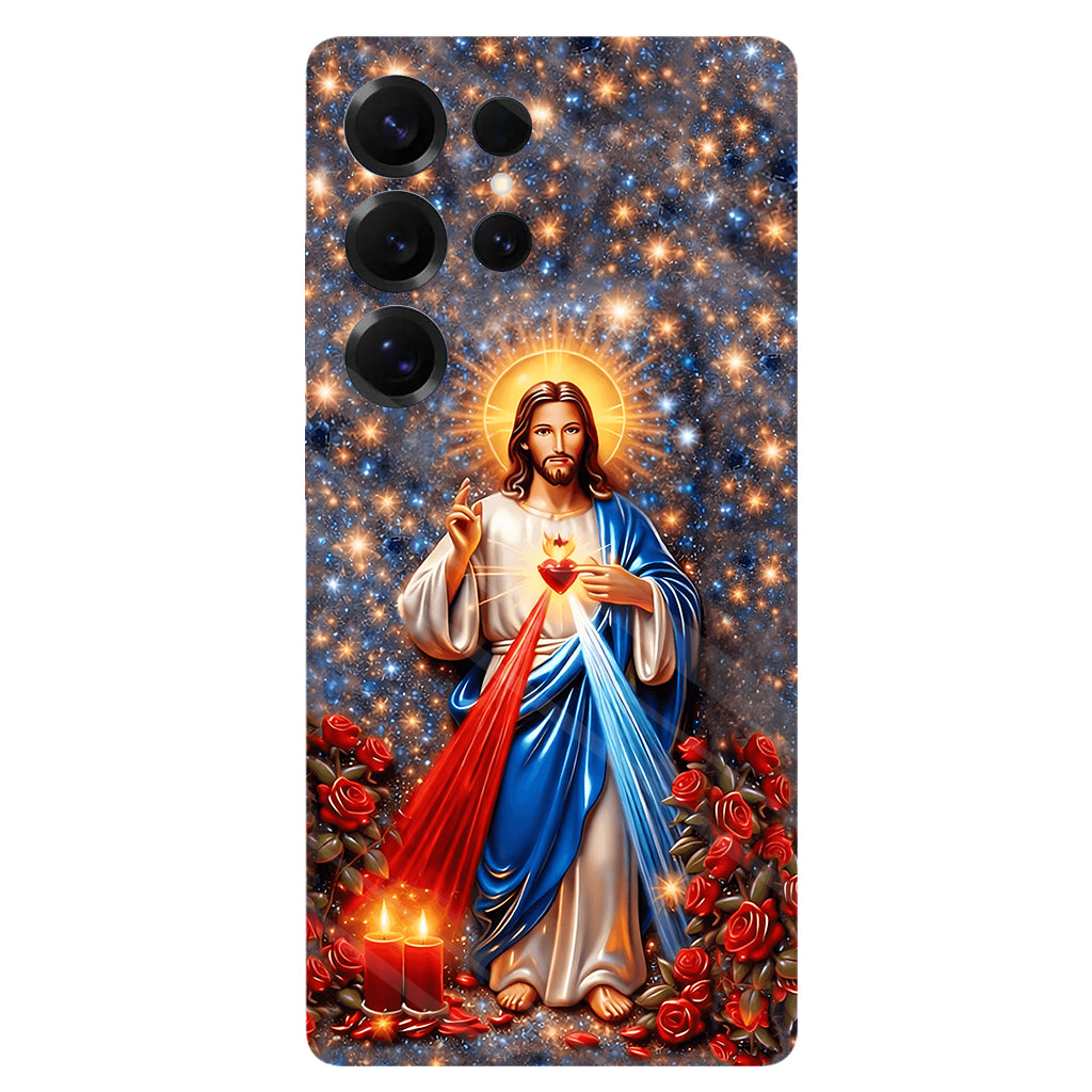 Sacré-Cœur de Jésus - Coque de téléphone personnalisée avec impression chrétienne intégrale