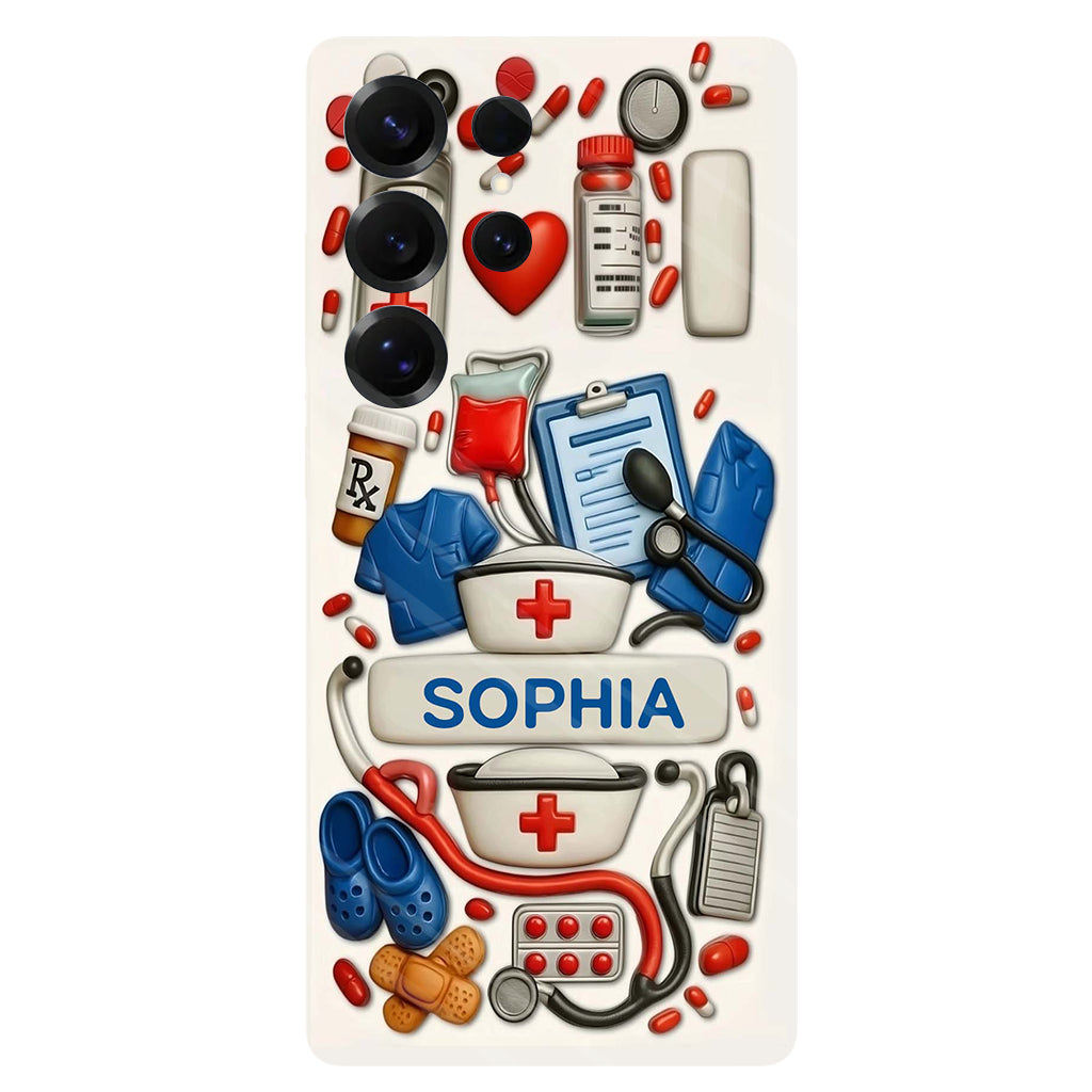 Nurses Are The Heart Of Healthcare - Personalized Nurse Full Print Phone Case