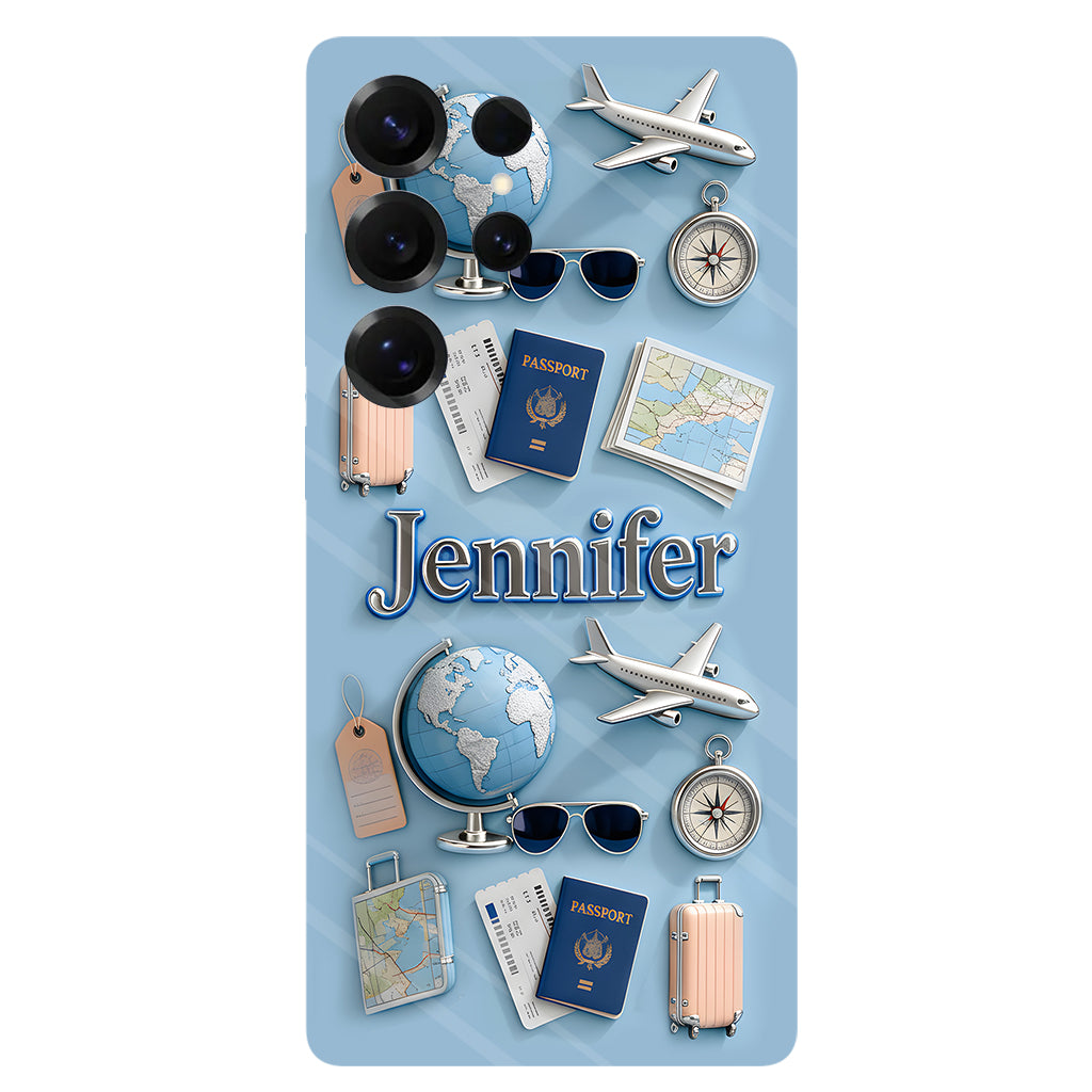 Just A Girl Who Loves Travelings - Personalized Travelling Full Print Phone Case