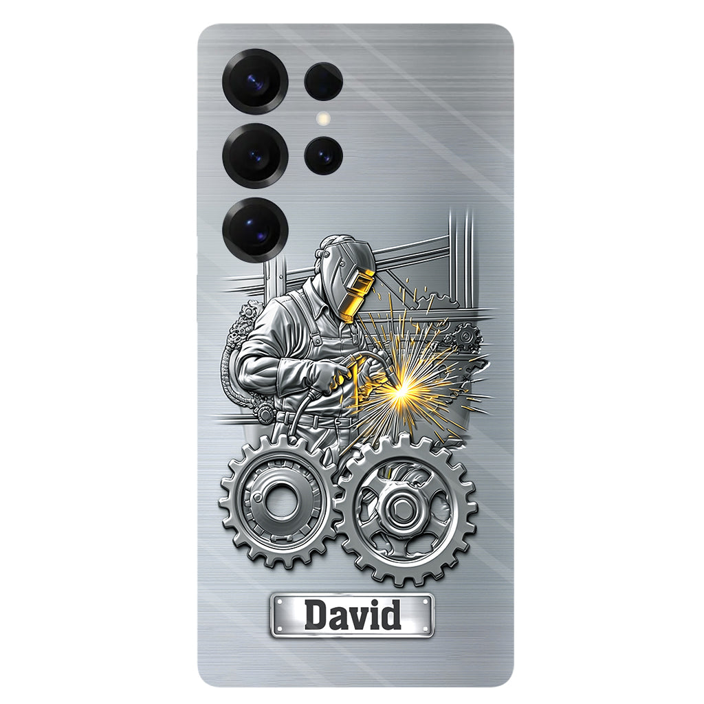 Aus Starken werden Schweißer – Personalisierte Handyhülle mit Schweißer-Motiv