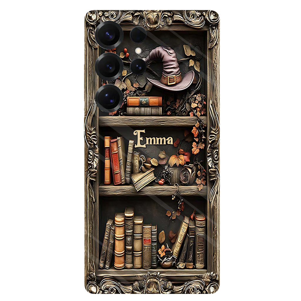 Hat And Books - Personalized Witch Full Print Phone Case